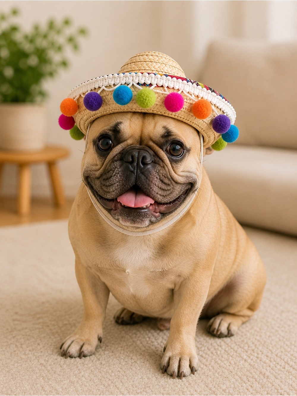 🌈🐶 Fiesta-Ready Doggy Sombrero – Halloween Costume Accessory! 🐶🌈